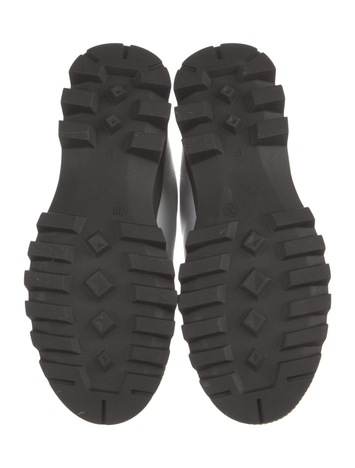 Montelliana Leather Colorblock Pattern Combat Boots